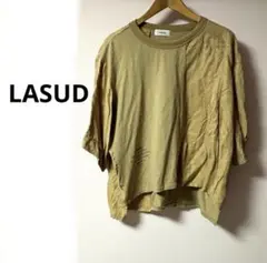 LASUD ★ 異素材切り替え Tシャツ プルオーバー ヤマダヤ