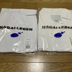 NAGAI LEBEN 上下白衣 Mサイズ ホワイト FT4403＆FE4522