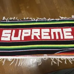 SUPREME ストライプラグ フリンジ付き