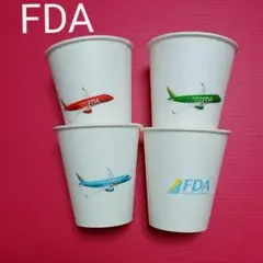 フジドリームエアラインズ 紙コップ FDA 飛行機 機内食