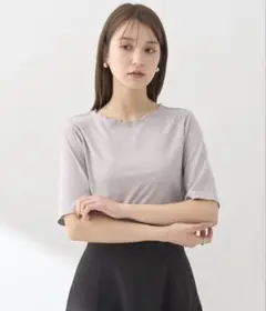 リブ　メロー　ショート　スリーブ　プルオーバー　新品