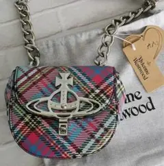 Vivienne Westwood チェック柄 ショルダーバッグ