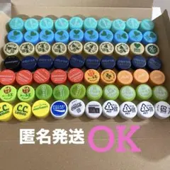 ペットボトルキャップ　カラフル9色　70個