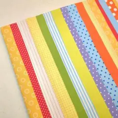 USAコットン BENARTEX カラフルなストライプ生地