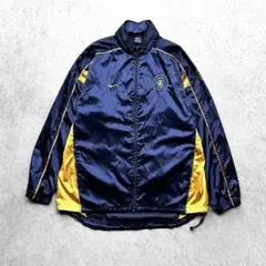 古着 90s NIKE インテル ミラノ 刺繍ロゴ アンセム ナイロンジャケット