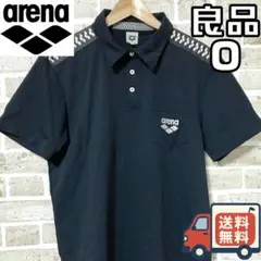 【24時間以内/匿名配送】良品 アリーナ メンズ 半袖 ポロシャツ Oサイズ 黒