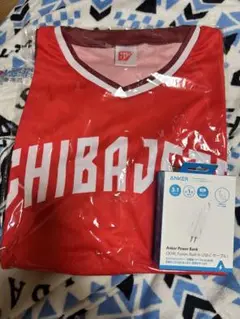 千葉ジェッツ Anker×CHIBAJETS モバイルバッテリー、ホッケーシャツ