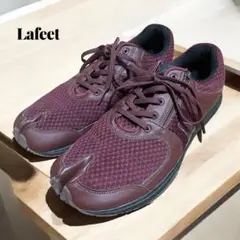 Lafeet 足袋型ウォーキングシューズ ワインレッド 岡本製甲 26.5