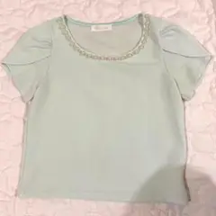 トップス パール 水色 cacalicala カカリカラ 愛知