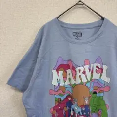 マーベル　tシャツ イラスト　プリント　アメリカ古着　 XL 2362