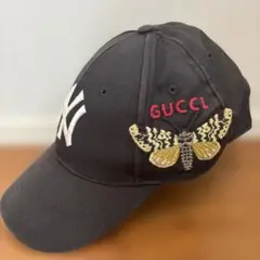 ⭐︎入手困難⭐︎ GUCCI ×ニューエラキャップ　黒 GUCCI×ニューエラキャップの通販 by Jasmine shop｜ラクマ