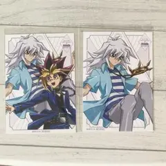 遊戯王　コラボカフェ　獏良了　武藤遊戯　ブロマイド