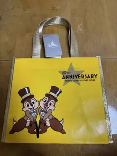 東京ディズニーリゾート店25周年記念　ショッピングバッグS チップとデール