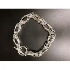 【特別価格】チェーンブレスレット 銀925 マンテル ユニセックス シルバー