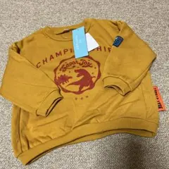 トレーナー　90センチ　新品　恐竜　ワッペン