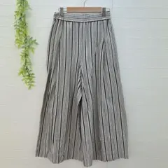 【クリスチャンオジャール】 ワイドパンツ ストライプ (M) イトキン 日本製