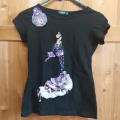 フラメンコ　レッスンTシャツ　S
