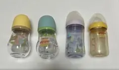 【ユーズド品・哺乳瓶4本まとめ売り】pigeon