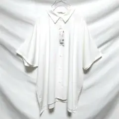 【新品・未使用】UNIQLO ユニクロ レーヨンブラウス（半袖）白 XL