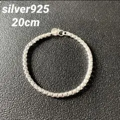 【早い者勝ち】silver925 ロールチェーン ブレスレット メンズ　20cm