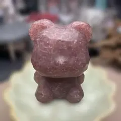 ✨ストロベリークォーツ✨クマちゃんの置物 苺水晶