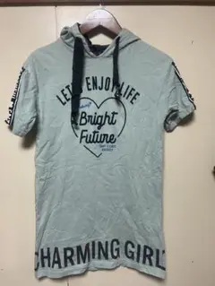 フード付き半袖Tシャツ 140cm