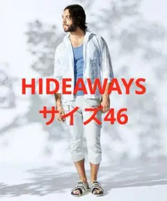 【未使用 HIDEAWAYS ジャガード7分袖シャツ】