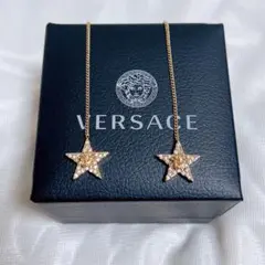 正規品 VERSACE メデューサ　スター　星　フープピアス ゴールド