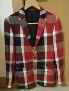 美品クレストチェックジャケット バーバリーブラックレーベル後継 クレストブリッジ