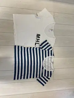 MHL. 半袖Tシャツセット ホワイト・ストライプ