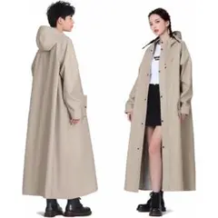 新品✨️ レインコート M ロング丈 バックパック対応 ポケット付き ユニセックス