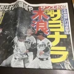 サンスポ 阪神タイガース 木浪サヨナラ　2025年6月7日