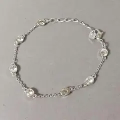 【美品】SWAROVSKI スワロフスキー ブレスレット シルバー×クリスタル
