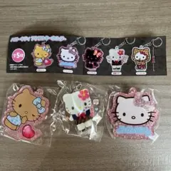新品未開封 ハローキティ アクリルキーホルダー 3点セット