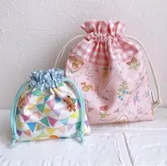 ハンドメイド 巾着袋セット ユキエモン アイシングキューブ フラッグスター