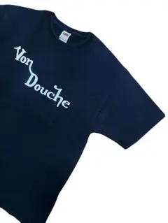古着 Von Douche ロゴTシャツ XL 黒 ヴィンテージ OLD