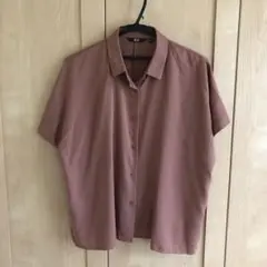 ブラウン 半袖シャツ Mサイズ ゆったり