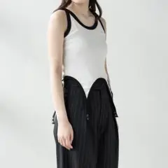 JANE SMITH ジェーンスミス タンクトップ フォレストグリーン定価2万程 JANE SMITH ジェーンスミス タンクトップ フォレストグリーン