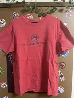 T&C SURF DESIGNS Tシャツ Lサイズ 赤