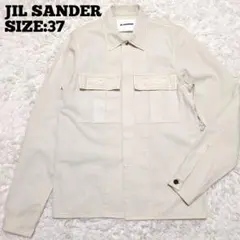 JIL SANDER◆21SS ワークシャツジャケット ライトベージュ 37
