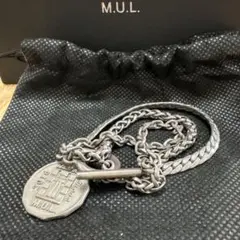 M.U.L. チェーンラリエットネックレス ・マットグレー　最終お値引き価格 MUL・チェーンラリエットネックレス ・マットグレー - メルカリ