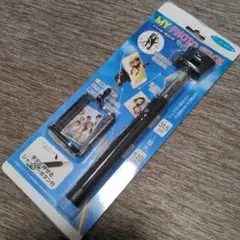 自撮り棒　シャッターボタン付き