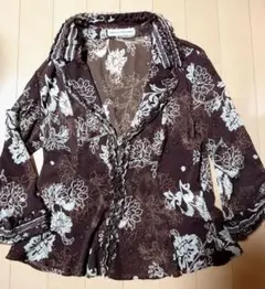 【1・2回使用】HIROKO KOSHINO パワーネットシャツ