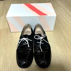 Les Moutons レムートン スエード エナメル レースアップシューズ