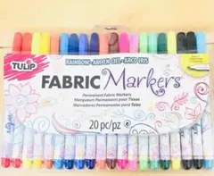 TULIP ファブリックマーカーペン 布に描けるマーカーペン20色セット