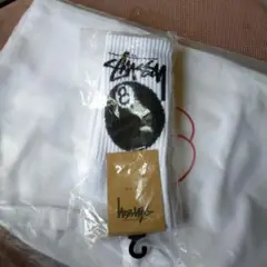 Stüssy 8ボールデザイン ホワイトソックス