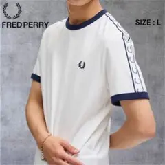 【希少】FRED PERRY Taped Ringer T-Shirt L 白