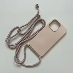 iPhone 13 Pro ケース ショルダー 肩掛け 斜めかけ ライトピンク