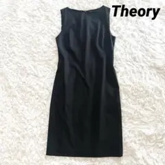 ＊美品【theory】ワンピース　TAILOR　BETTY2B　ブラック 2