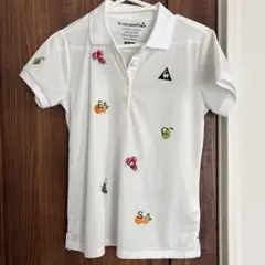 Le Coq Sportif フルーツ刺繍ポロシャツ